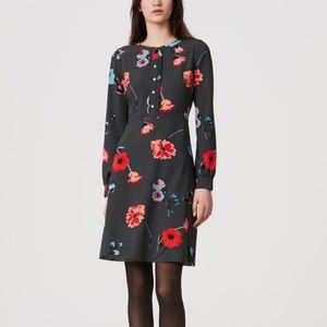 LOFT Floral Shirt Dress
